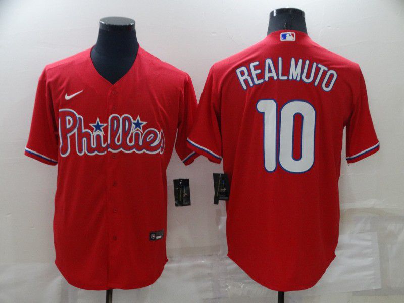 Men Philadelphia Phillies #10 Realmuto Red Game Nike 2022 MLB Jersey->san francisco giants->MLB Jersey